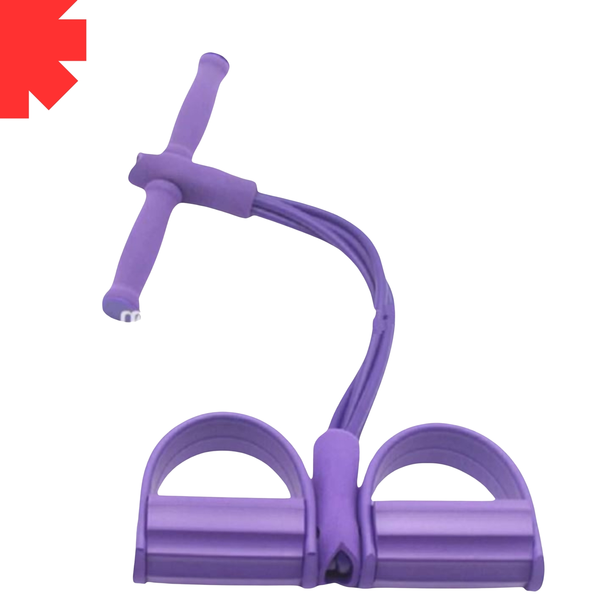 HIGH QUALITY TUMMY TRIMMER PEDAL RESISTANCE BANDS HOME GYM EXERCISE EQUIPMENT DOUBLE PULL ROPE RUBBER PEDALS AND ABS EXERCISER FOR WEIGHT LOSS PERFECT HOME WORKOUTS YOGA CROSSFIT AND UNISEX FITNESS