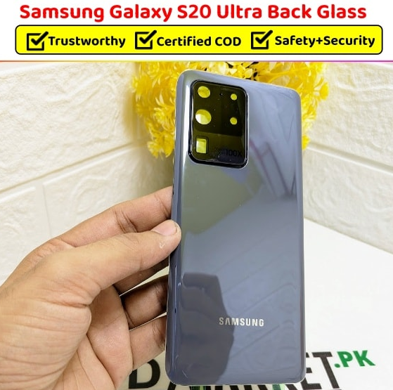 Samsung S20 Ultra Back Glass Replacement, Back Battery Cover or Back Panel For Samsung S20 Ultra