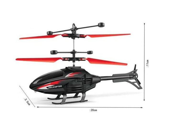 Gravity Sensor RC Helicopter – Rechargeable, Safe & Fun Flying Toy for Kids - Ideal for Kids