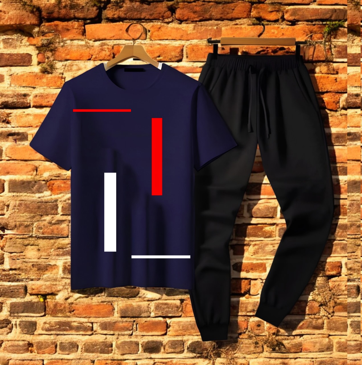 Trendy Tag Printed Summer Tracksuit For Men & Boys Tee-shirt with trousers gym wear New Design Round Neck Half Sleeves T Shirts Top Quality Gym Wear/Casual and comfortable Pair T-Shirt and Trouser
