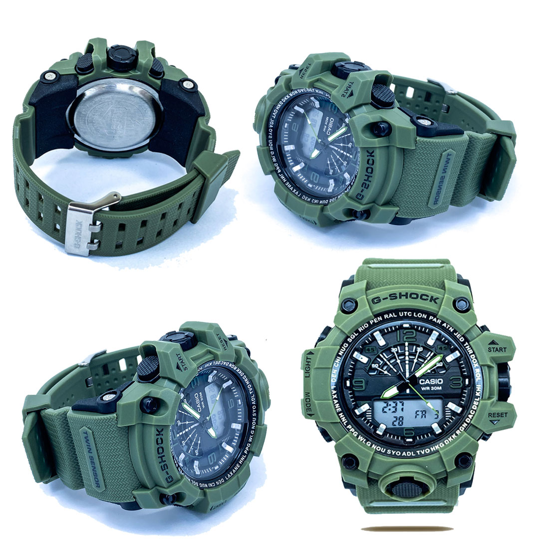 Mud Resistant Antimagnetic Dual Time Sports Watch Digital Display Water Resistant Sports Watch for Men