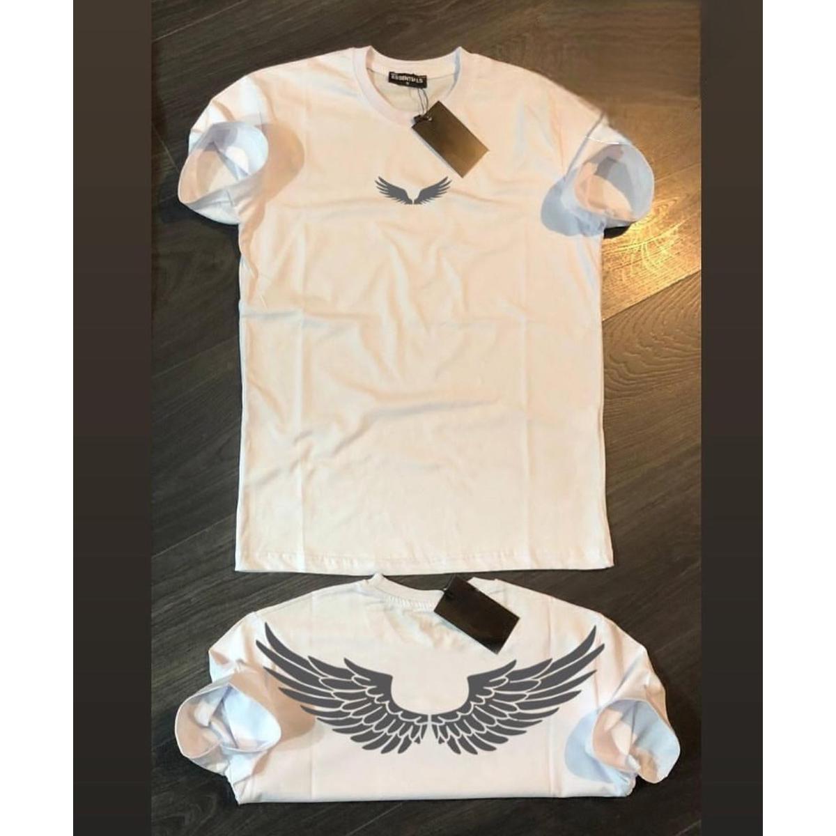 Half Sleeves Round Neck Cotton Reflector Printed T Shirt for Men