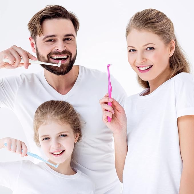 1Pcs Orthodontic Toothbrush Interdental Tooth Brush Small Head Soft Hair Correction Teeth Braces Dental Floss Oral Tooth Care