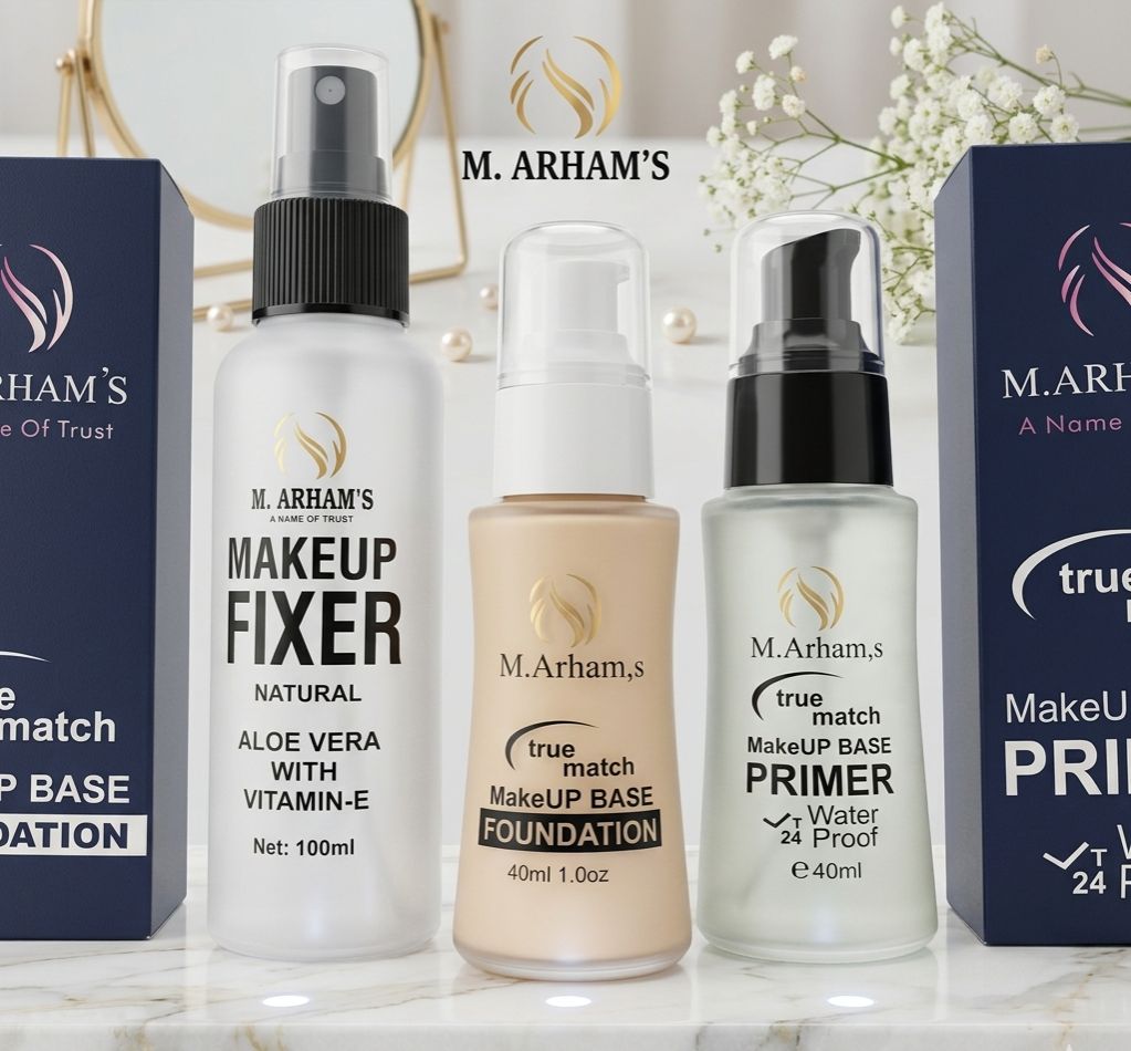 Deal Of 3 Makeup Base Foundation, Makeup Fixer, Makeup Face Primer
