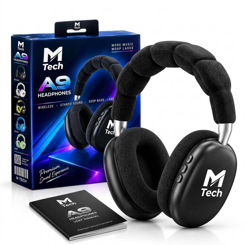 Wireless Headphones, P47 Bluetooth Foldable Headset with Microphone Support FM Radio TF for PC TV Smart Phones & Tablets Etc
