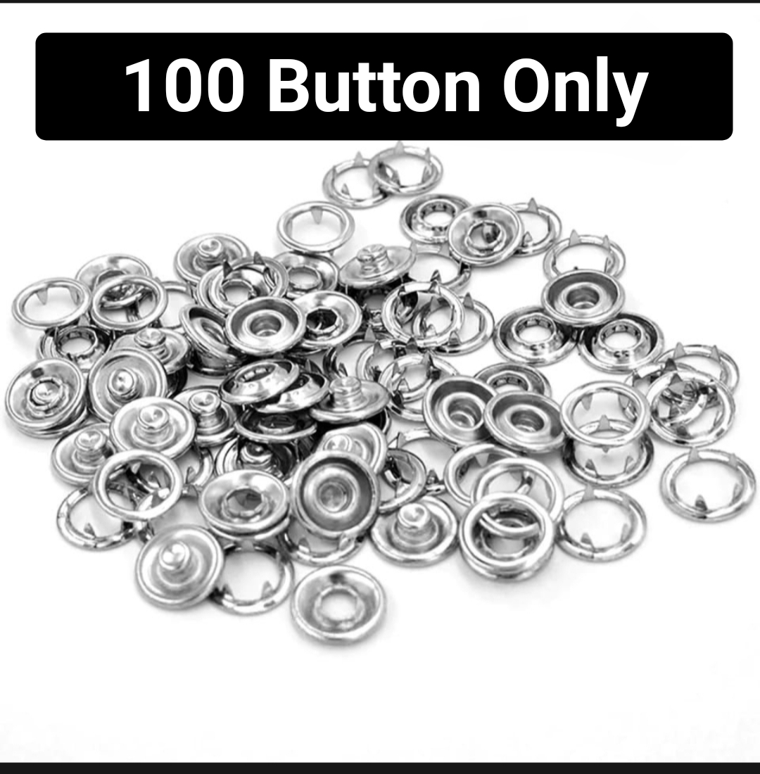 Imported Quality Pliers Button Press Tool With 25 Button & Metal Prong Snap Buttons Fastener Pliers Tool Set Sewing Free Snap Button Kit with Manual Pliers Hand Press Studs Tool for DIY Crafts Bags Sewing Snap Fastener Kit