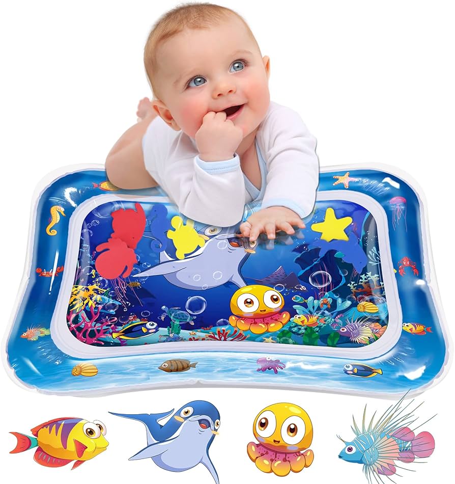Water Play Mat for Babies and Toddlers - Inflatable Splash Play Mat for Fun Learning and Sensory Development