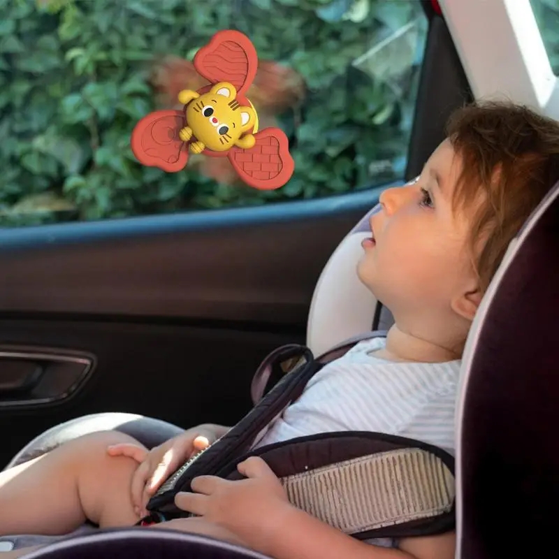 Baby Rattles Set, With Suction Cup Spinner Toy, Suitable For Travel, Dining Table &Amp; Bathroom