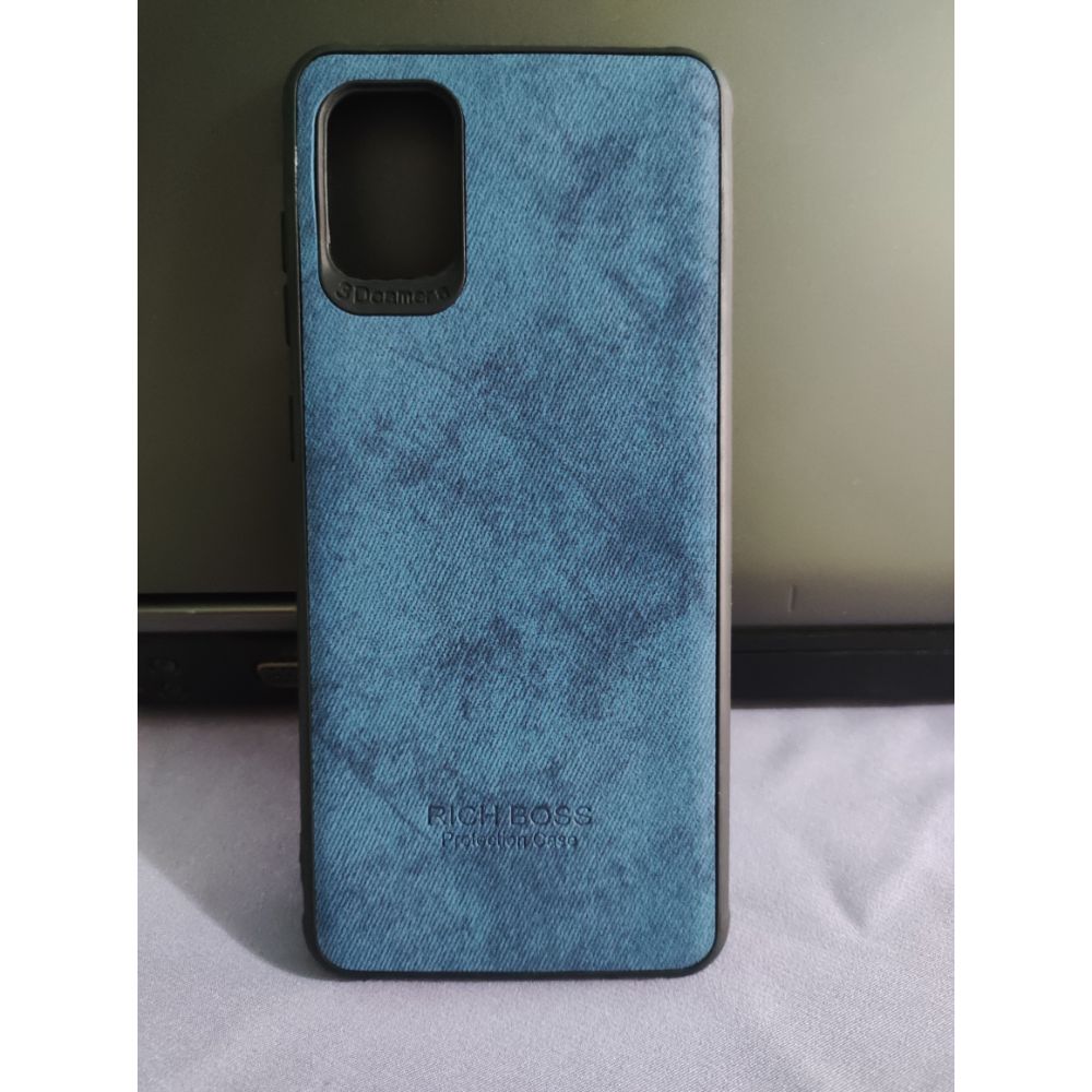 Synthetic leather And Soft Silicone TPU Rich Bos$ Back Cover For
