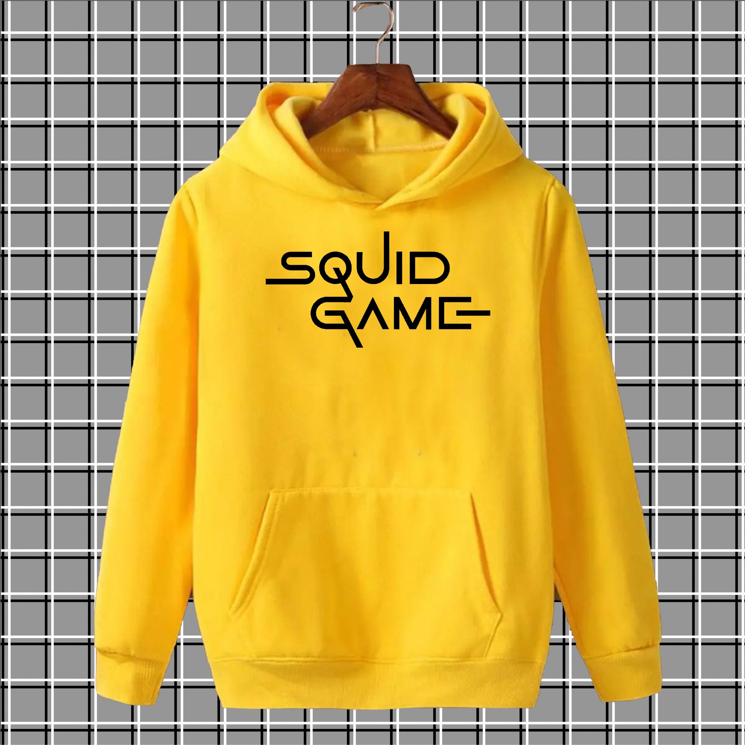 Squid game print High quality imported casual printed kangro hoodies for men pullover