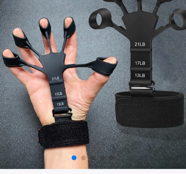 Premium Finger & Hand Gripper Training Set – Adjustable 3-Level Resistance Hand Strengthener for Men & Women | Guitar Finger Exerciser, Forearm Builder & Wrist Strength Trainer | Gripster Fitness Tool for Finger Mobility, Muscle Growth, Fast Recovery
