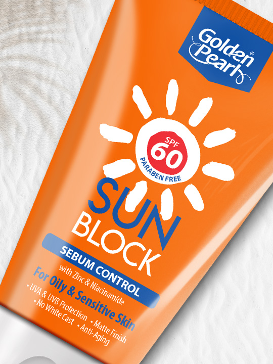 Golden Pearl Sun Block Sebum Control (SPF 60)