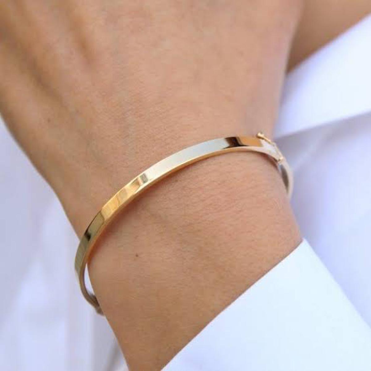 Golden Trending Kara (Hand Bracelet) for Men