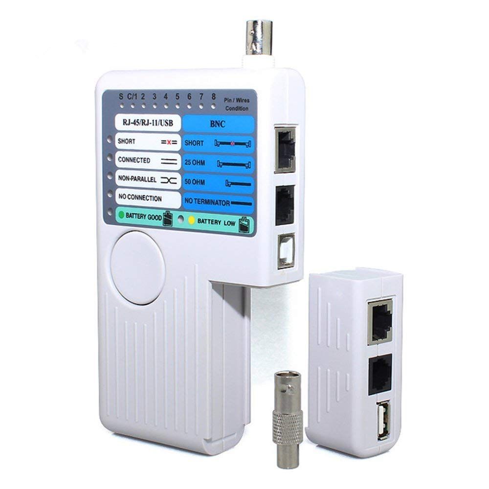 Remote Cable Tester Meter RJ11/RJ45/USB/BNC Cables - NW CBTRM1