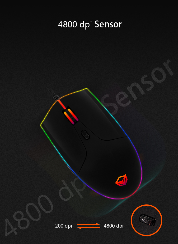 MeeTion GM21 Polychrome RGB Gaming Mouse 6D 4800DPi 16 166a19446d14ec5fe7bbc98393e2bc9e