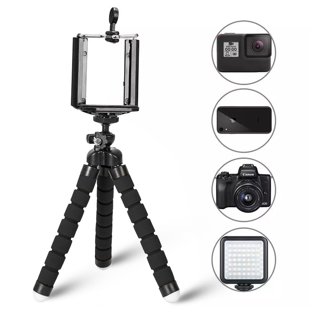 Octopus Mini Tripod 3 in 1 Flexible Universal Multi-Functional Octopus Flexible Tripod Stand for Digital Camera Mini Foldable Smartphone Holder