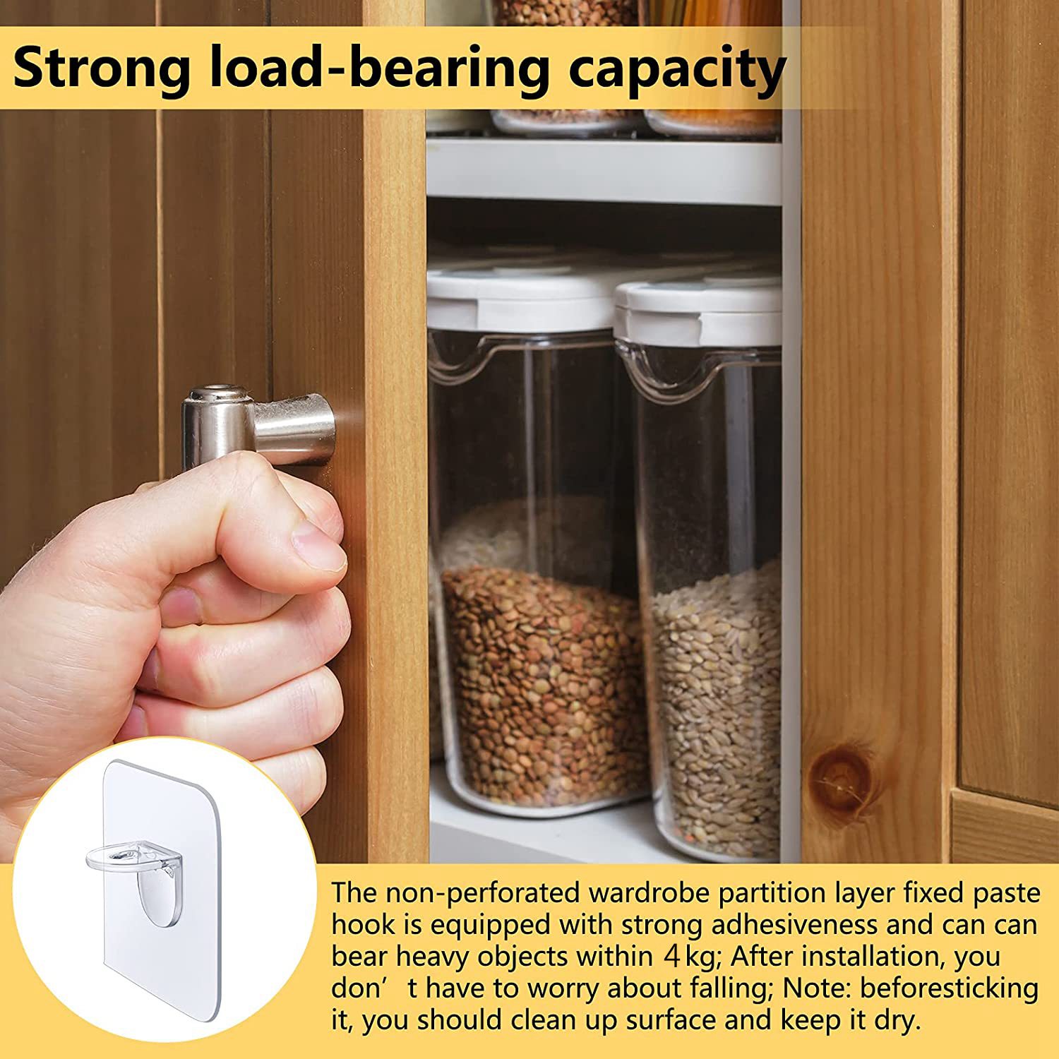 24Pcs Punch Free Shelf Support Peg-Self Adhesive Shelves Clips For Kitchen Cabinet Closet Brackets Clapboard Layer