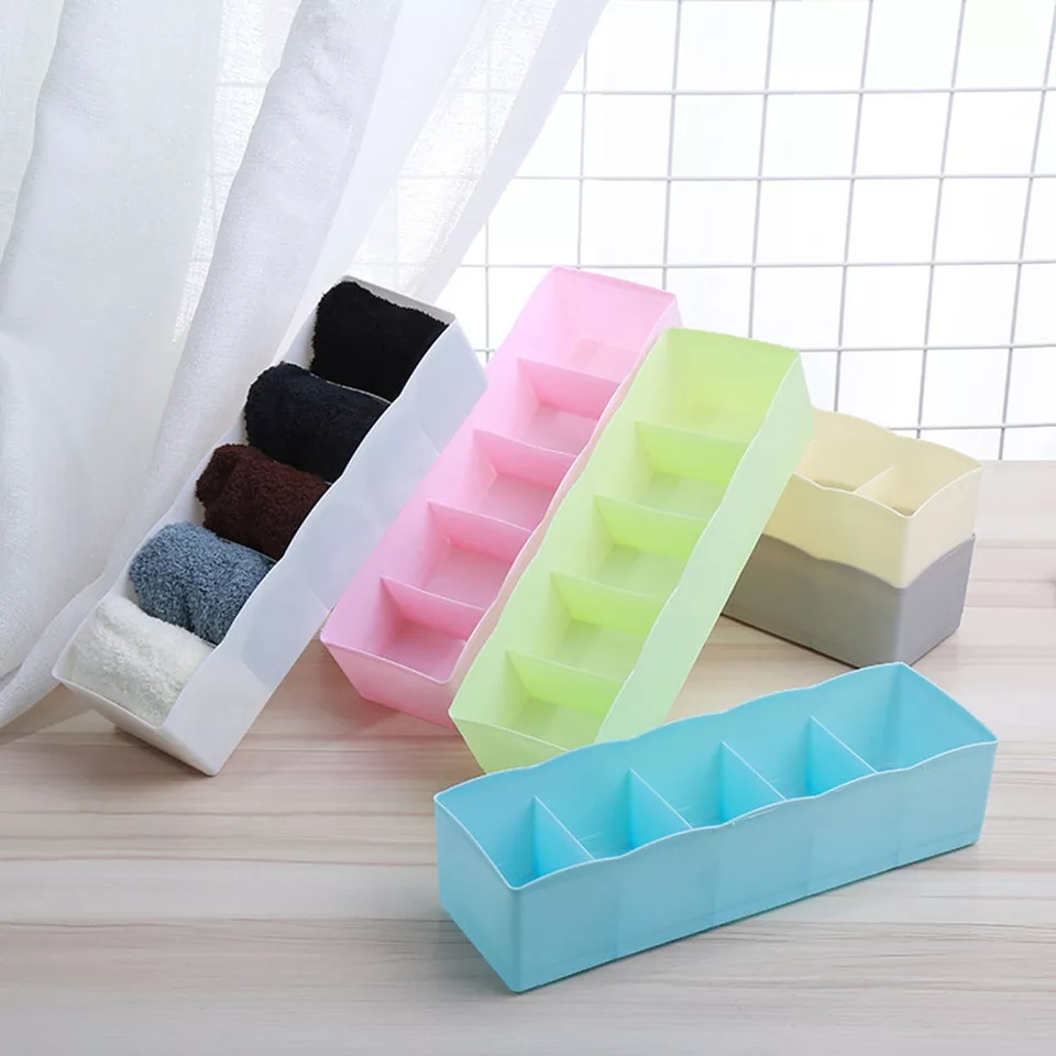 5 Grids Storage Box Best for Desk, Drawer, Socks, Undergarments ...