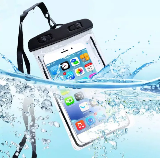 FRAKIN Universal Waterproof Mobile Cover Pouch Heavy Duty Water Resistant Dry Bag Touch Screen Compatible Transparent Protective Case for Swimming Beach Vacation Water Sports Fishing Kayaking Boating Travel Outdoor Activities Rainproof Dustproof Sandproof