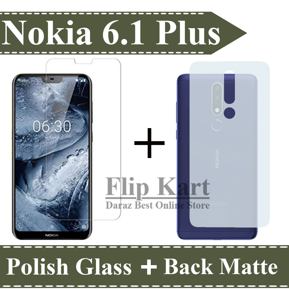 Nokia Plus Tempered Glass Protector Back Matte Protector