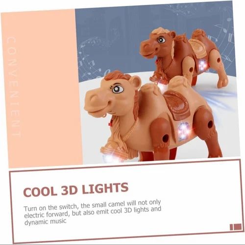 Arabic Electric Camel Toy With Light And Music For Kids (Small And Large) Tow Size Available