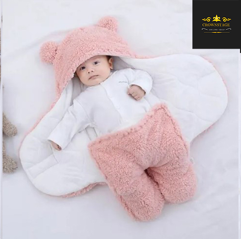 Crownstage Premium Soft Cotton Blend Baby Swaddle Blanket  Newborn to 6 Months  Unisex Wrap Sleeping Bag 13x28 Inches