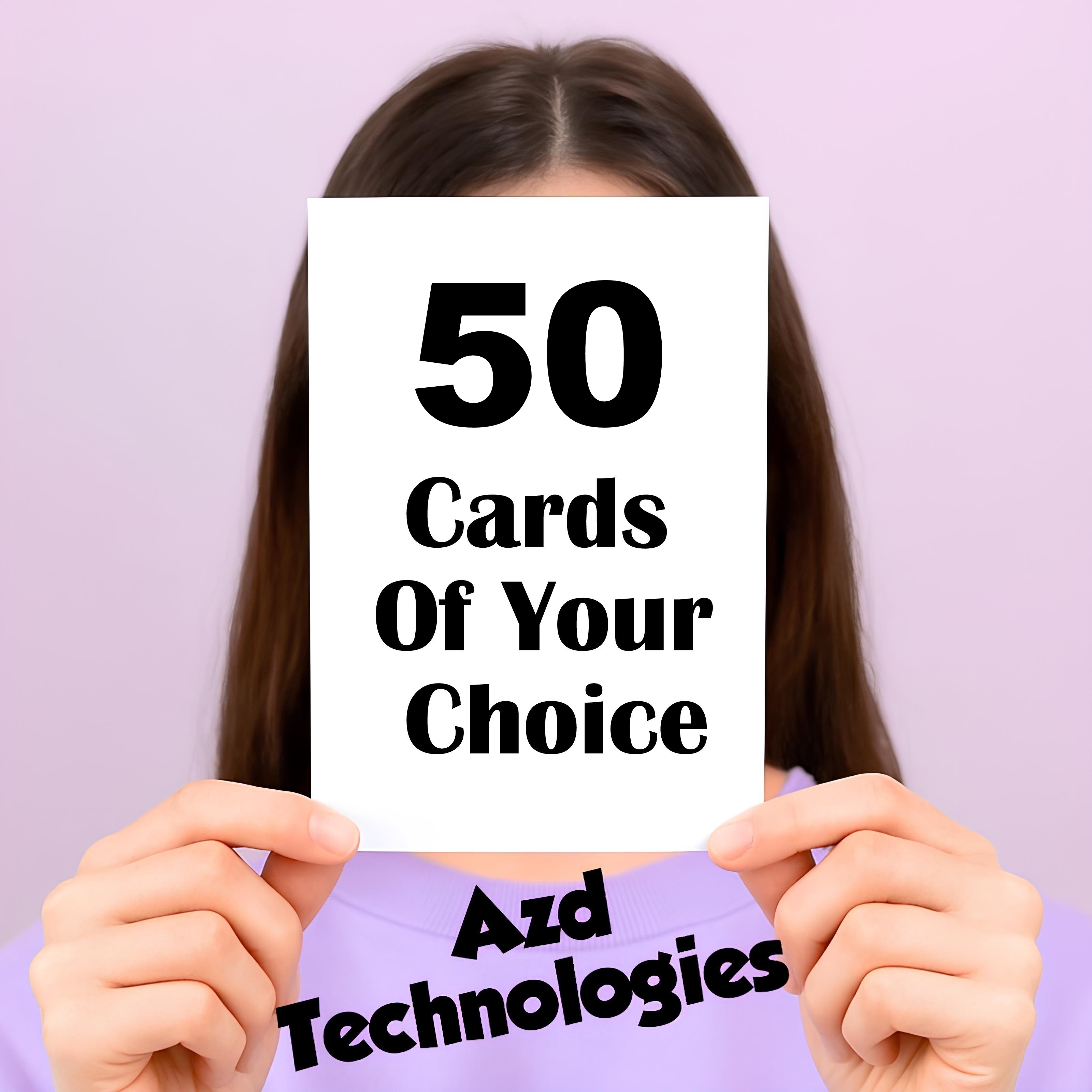 Gaming Posters of your choice 50 Cards 4x6 For Wall Decor - Gaming Room