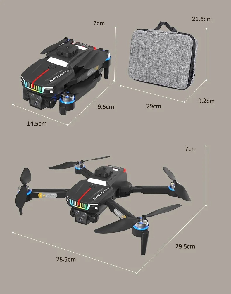 J6 Pro Drone Brushless Motors HD Camera RC Quadcopter with Wi-Fi FPV, Headless Mode, One-Key Takeoff/Landing, Altitude Hold, Obstacle Avoidance & Remote Control – Beginner Camera Drone