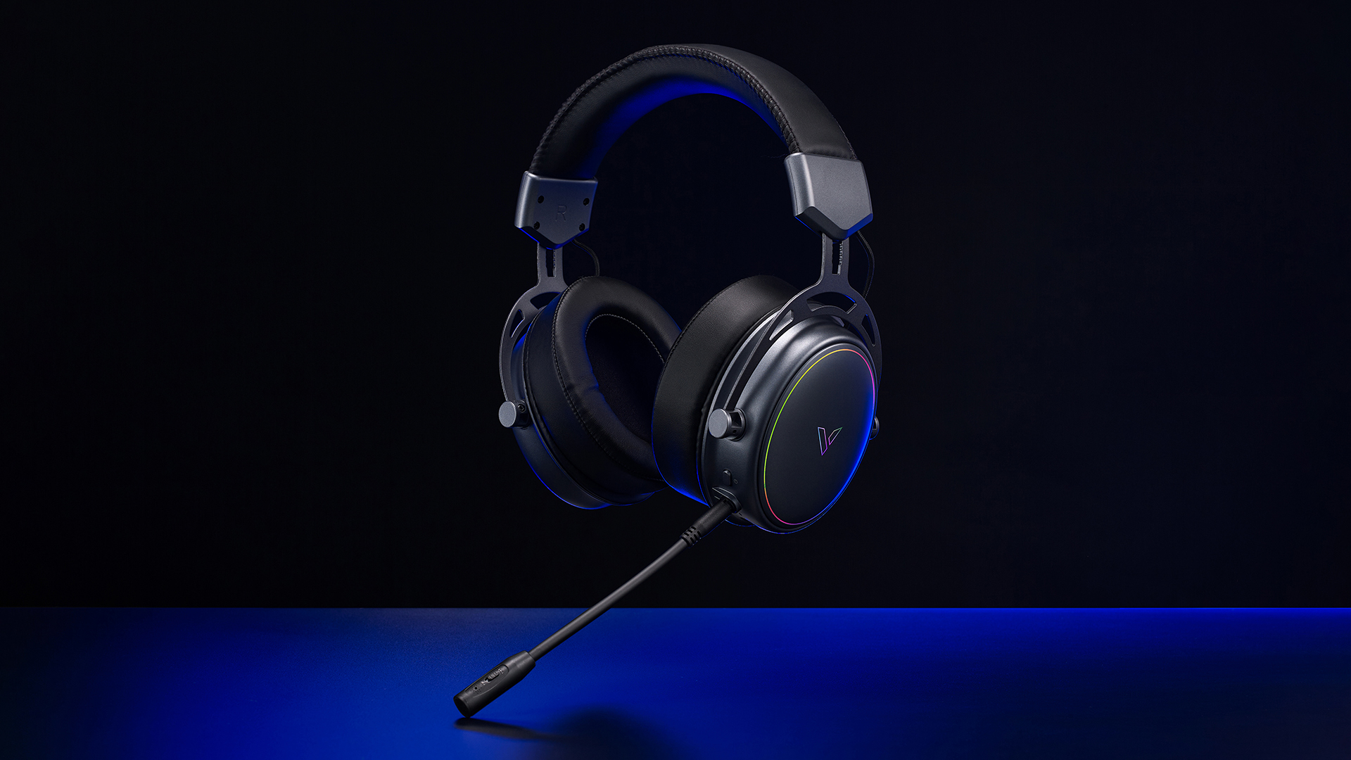RAPOO VH800 Dual-Mode Wireless RGB Gaming Headset Black BT 5.2 & 2.4G Support Detachable Noise Reduction Microphone Up to 46 hours 20 16d03f34a740abe8115e10b29d994f4b