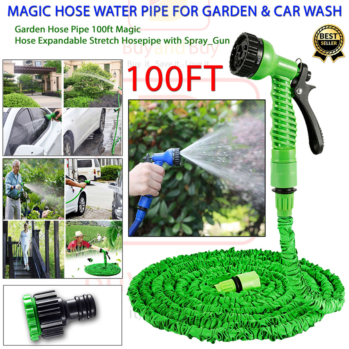 Magic Hose Water Pipe For Garden Car Wash 100ft Buy Online At Best Prices In Pakistan Daraz Pk