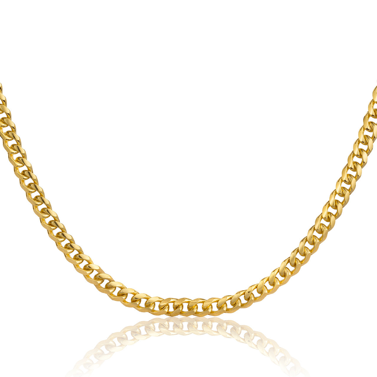 Silver/Black/Golden Stainless Steel Italian Thin Cuban Chain For Men/Boys Neck