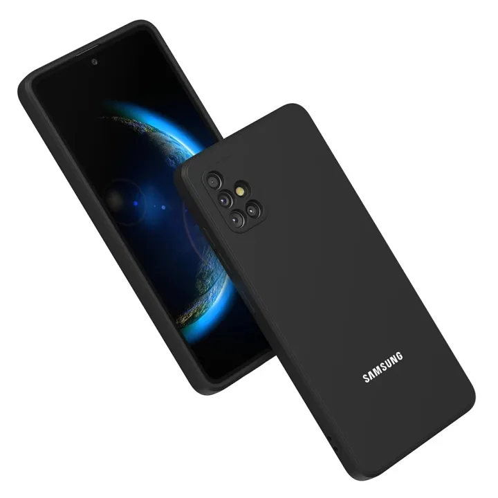 For Samsung Galaxy A51 - Premium Liquid Silicone Silky Soft Gel Rubber Shockproof Back Cover Case For Samsung Galaxy A51