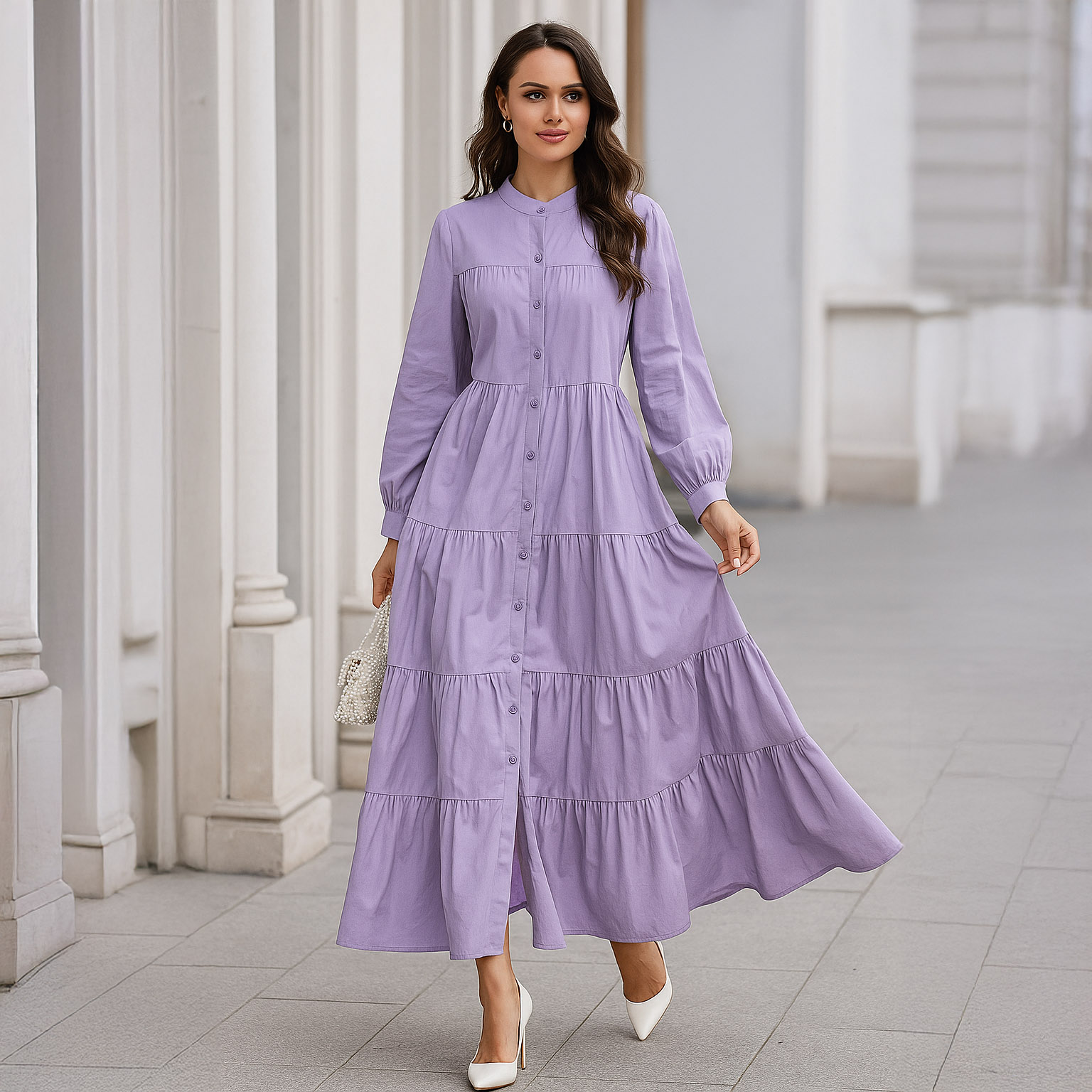 (Summer Season) Trending Panel Style Long Cotton Frock for Summer by Dealistaan