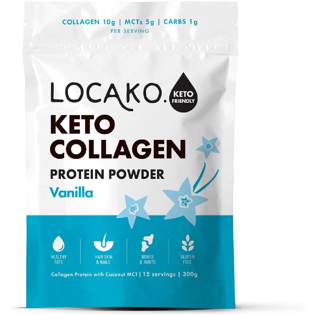 Locako Keto Collagen Vanilla Protein Powder 300gm