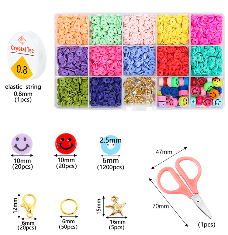 Clay Beads for Jewelry Making Accessories DIY Bracelets Necklace