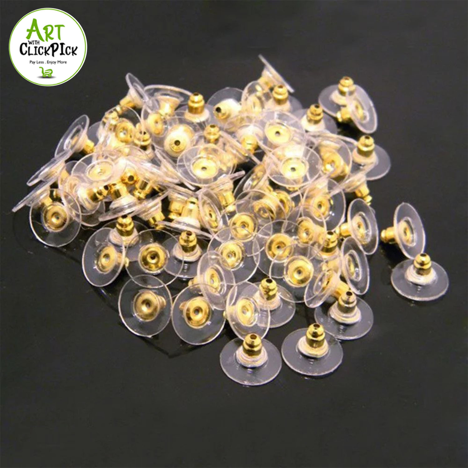 Earring Back Stoppers Gold Silver Earring Post Nut For Jewelry components Silicon Stud