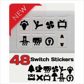 Multicolor Swatch Stickers for Office and School, 48pcs 8 Designs, 6pcs Each, New
