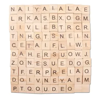 100pcs Creative Wood Chips Diy Alphabet Puzzle Literacy Square Baby Intellectual Toys Wooden Crafts Buy Online At Best Prices In Pakistan Daraz Pk