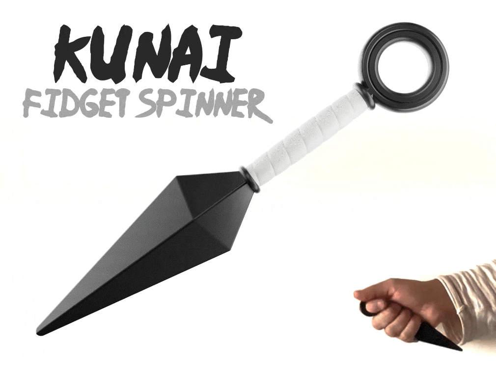 Anime Kunai Knife Prop | 3D Printed Ninja Kunai | Cosplay Accessory | Naruto Style Display Collectible | Lightweight Replica