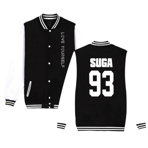 BTS Love Yourself Member Number Varsity Jacket