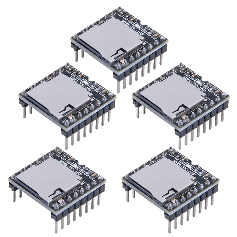 5X DFPlayer Mini MP3 Player Module for Arduino Black Daraz.pk