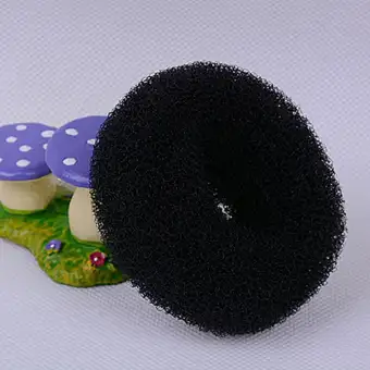 Women Girls Sponge Hair Bun Maker Ring Donut Shape Hairband Hair