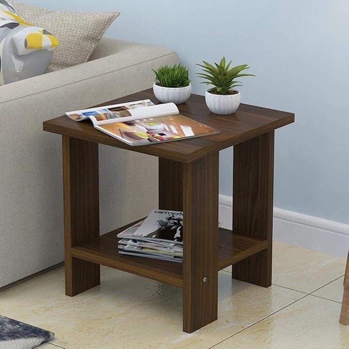 Side Table Bedside table small Coffee table with Storage Shelf Bookcase Storage Side Table