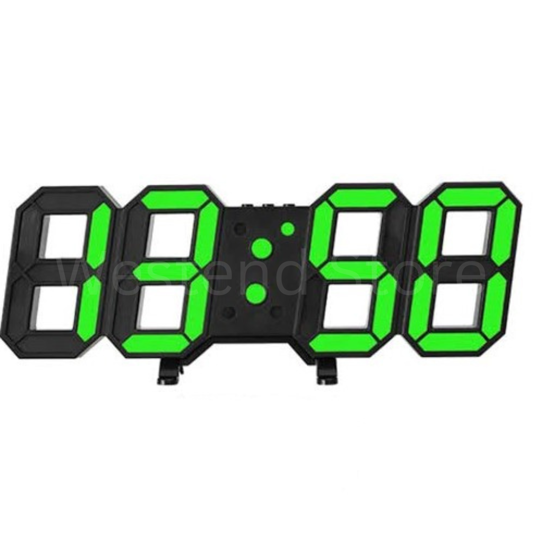 3D LED Digital Clock Wall clock plus table clock with Alarm night