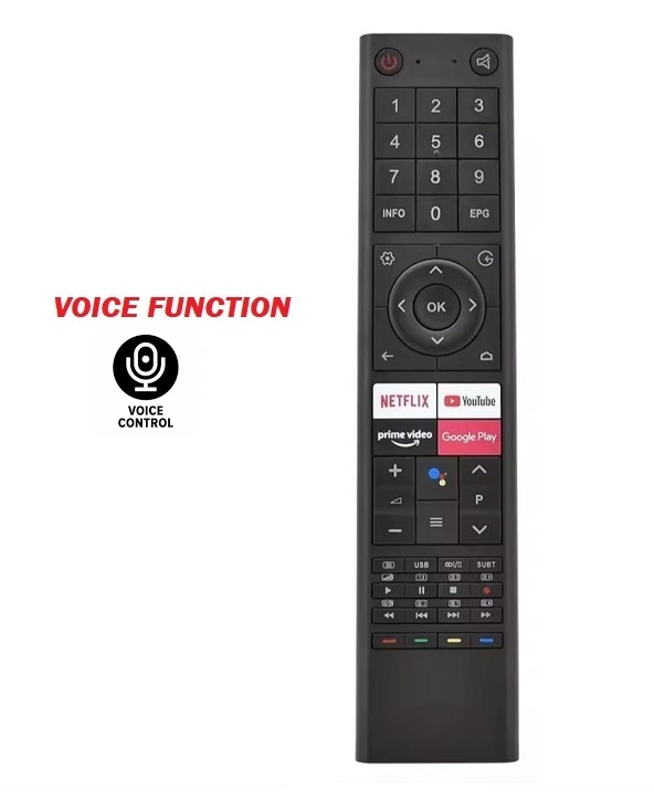 Changhong Ruba Smart (Google TV)  LCD & LED Remote With Voice Cammond & Netflix & YouTube & Prime Video & Google Play Button