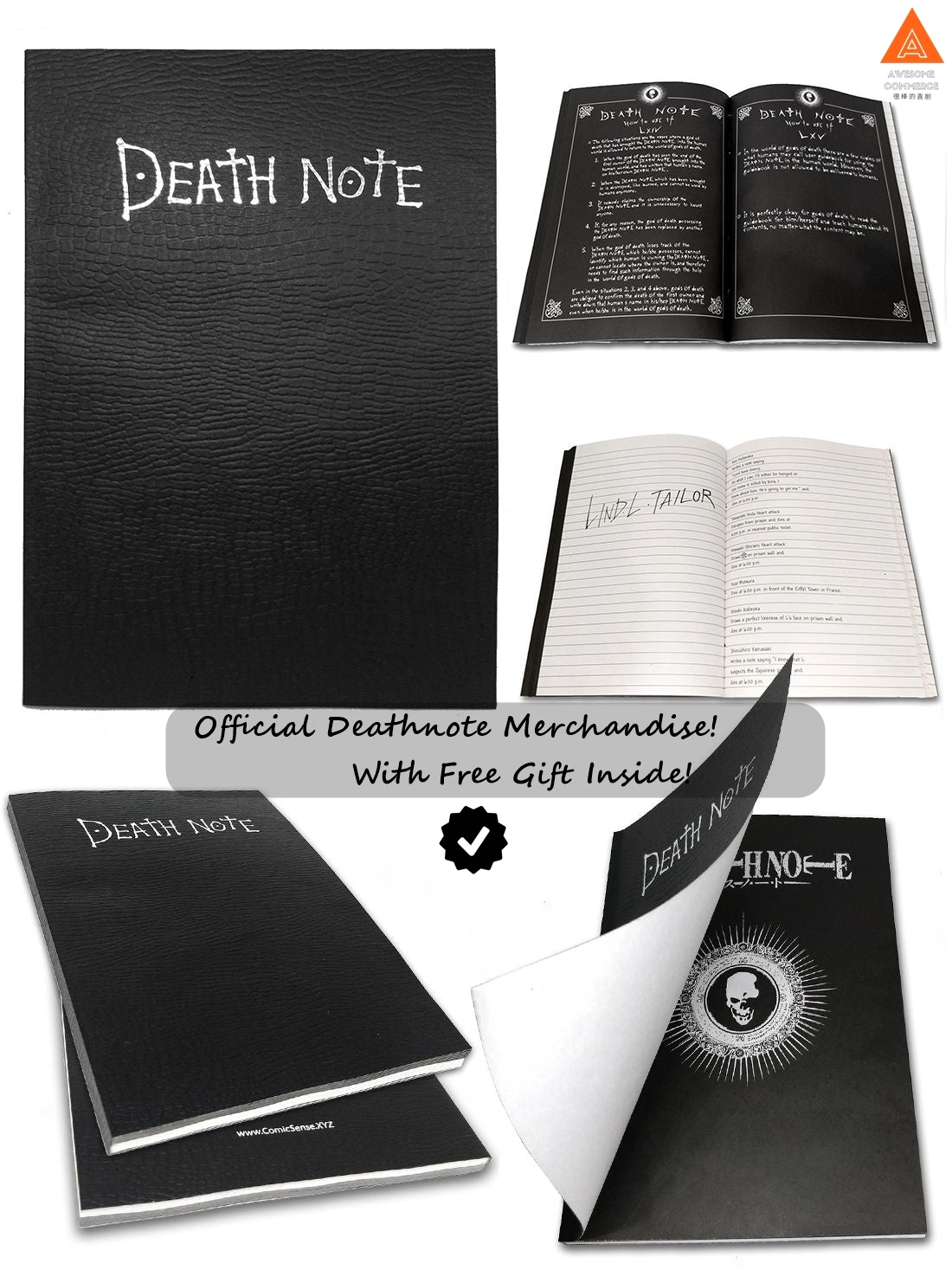 Death Note Notebook Deathnote Notebook Anime Set Leather Journal diary ...