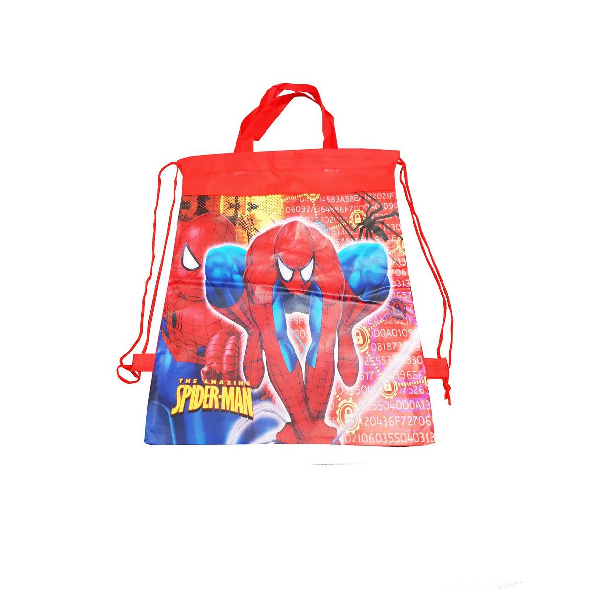 spiderman drawstring backpack