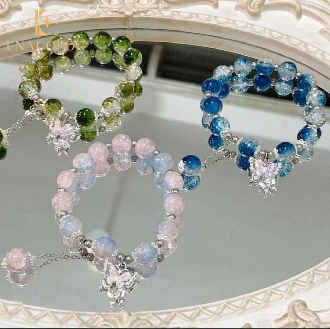 New Trending Korean different Style FairyBloom Bracelets – Crystal Charm Collection with beautiful and new style packaging for your special ones