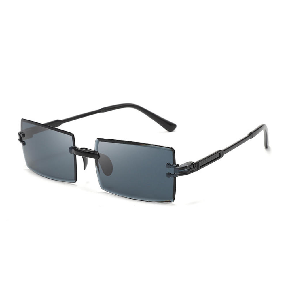 UV400 Sunglasses Elegant Gradient Rimless Eyewear for Summer Outdoor Travel UV Protection Women