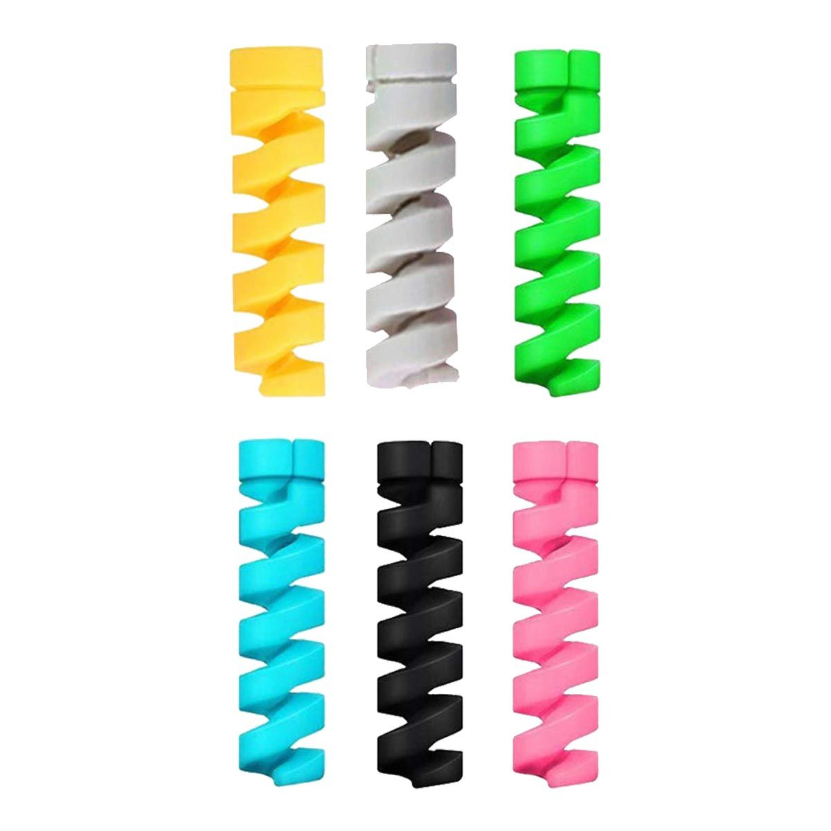 120w 3 in 1 cable Spiral Silicone Cable Protectors Charging Cable Protector Prevent Cable Break